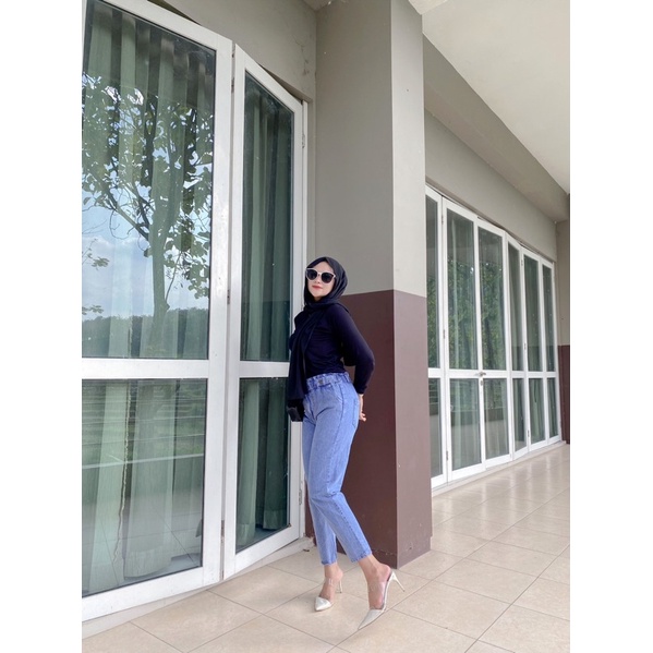 Celana jeans gemes // celana panjang jeans kekinian