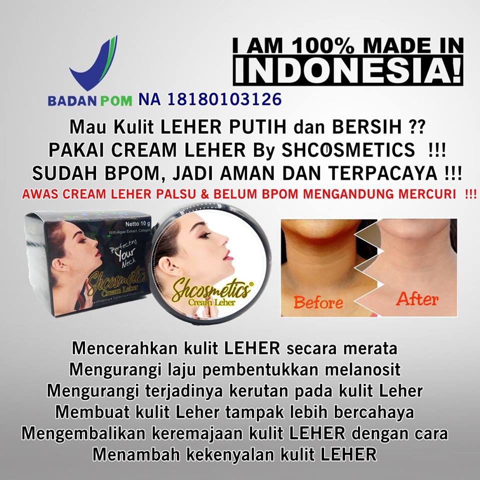 (BOSS) BPOM CREAM LEHER by Sh cosmetics- with Algae Extract &amp; collagen