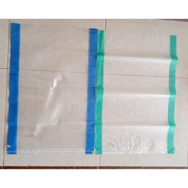 Karung beras 10kg [100pcs], karung beras 10 kg polos transparan, karung beras 10kg ukuran 35x55cm