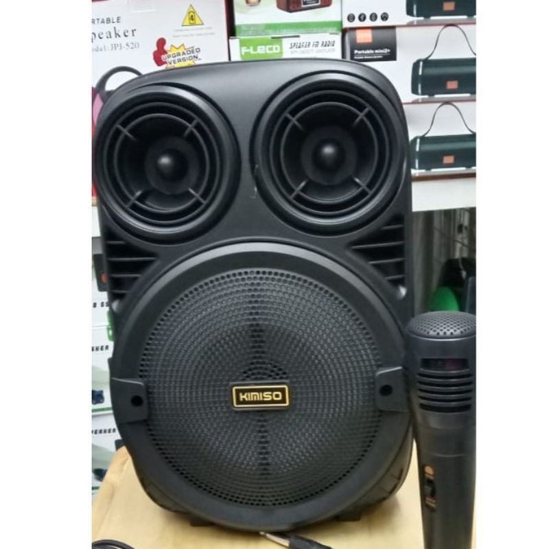 COD SPEAKER BLUETOOTH KARAOKE 6'5 INCH KIMISO 3381 PLUS MIC KARAOKE X-BASS//SPEAKER SALON AKTIF KOMISI 3381//SPEAKER KARAOKE//SPEAKER WIRELESS