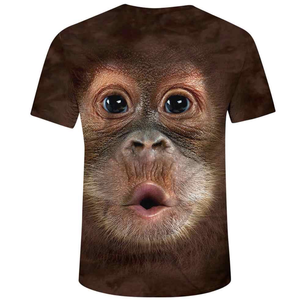 Kaos Pria 3d Motif Monyet Lucu Gratis Ongkir Monkey 3d Digital