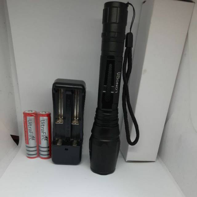 Paket Komplit Senter T6 X8 / Senter Super Terang T 6  X8  Flash light / Senter Tangan LED