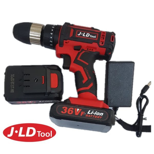 Bor Baterai Cordless Drill Set 29pcs Impact 36 Volt  JLD Tools