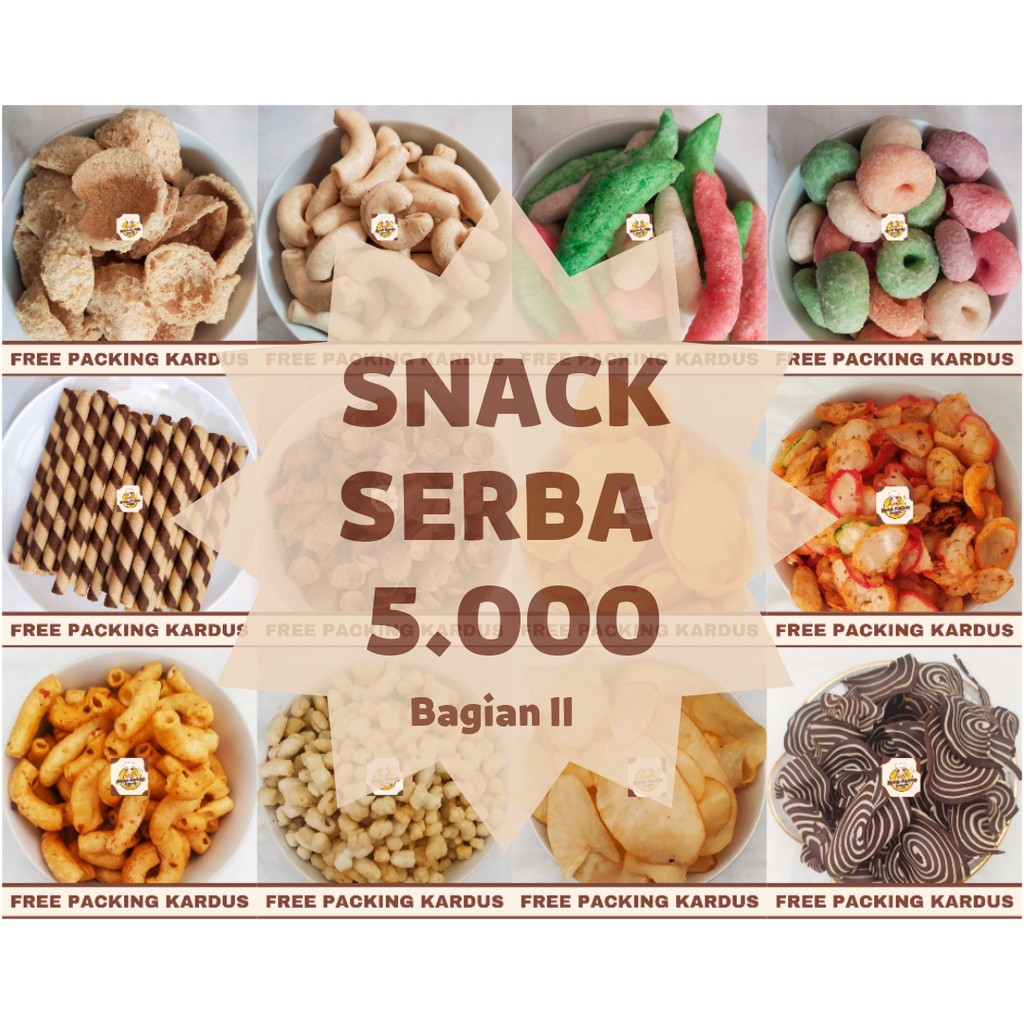 

SNACK KILOAN TERMURAH!! JAJANAN MAKANAN RINGAN / CEMILAN CAMILAN SERBA 5 RIBU