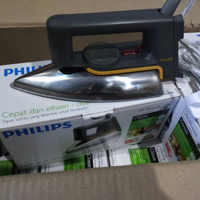 SETRIKA PHILIPS ELECTRIC DRY IRON CLASSIC HD 1172 / PHILIPS HD1172 SETRIKA