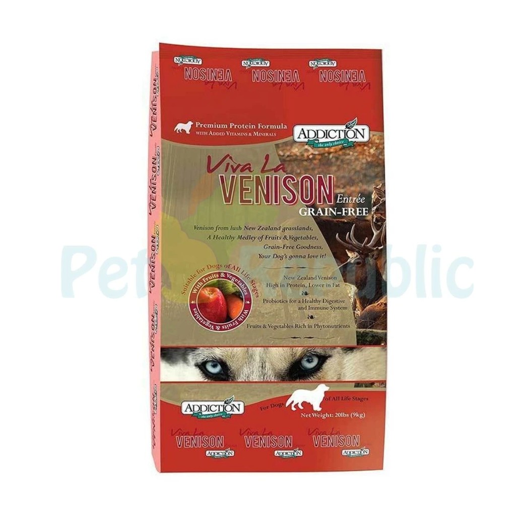 

ADDICTION Makanan Anjing Grain Free Viva La VENISON 9kg