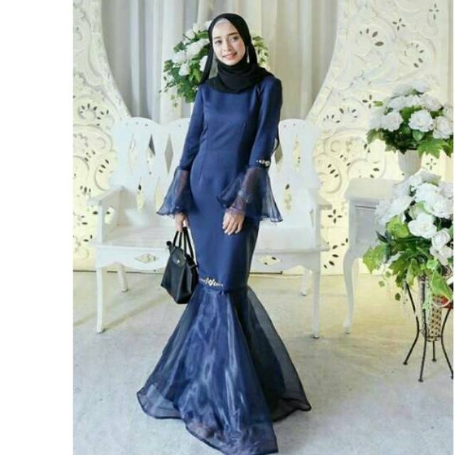 Dress Duyung Maxmara Cantik Organza Pesta