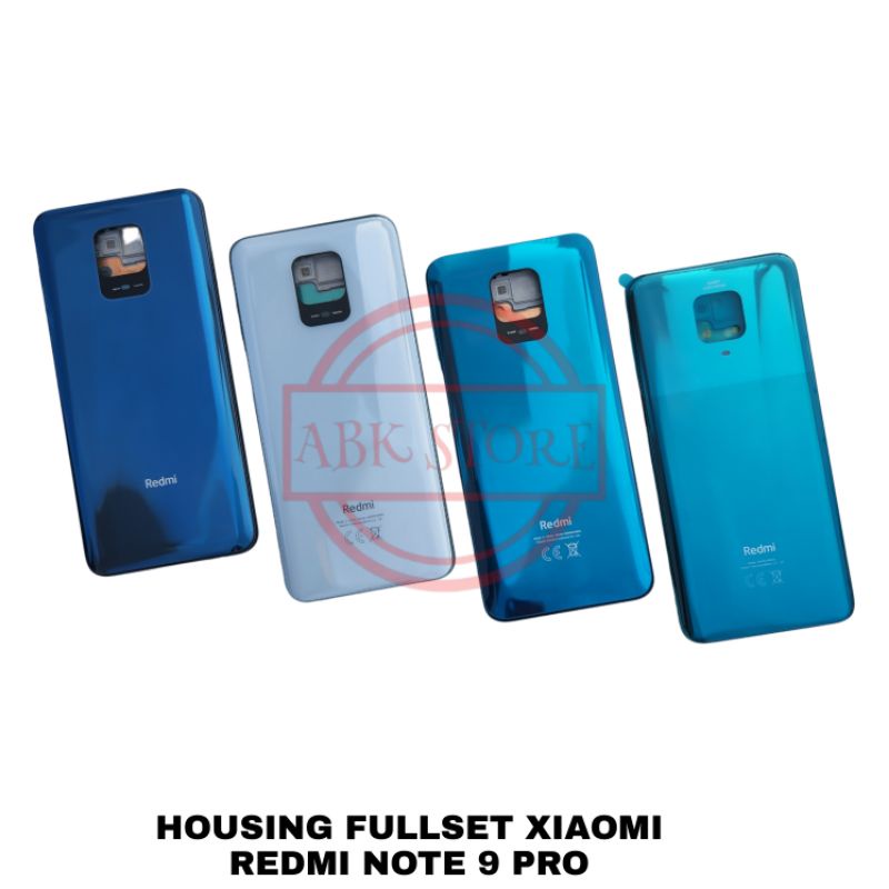 BACK CASING - KESING - HOUSING FULLSET XIAOMI REDMI NOTE 9 PRO + FRAME LCD