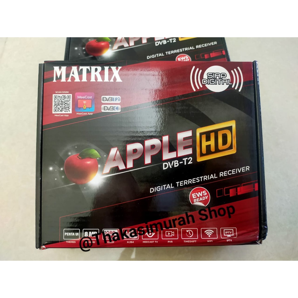 PROMO Set Top Box Receiver Matrix Apple HD DVB T2 / DVB T2 APPLE MATRIX HD / STB Receiver Matrix Apple / STB Matrix / STB Matrix Apple Merah  / STB Matrix Merah / STB Matrix Apple Merah / STB Matrix Burger / STB Matrix Burger Hijau / STB Matrix Hijau