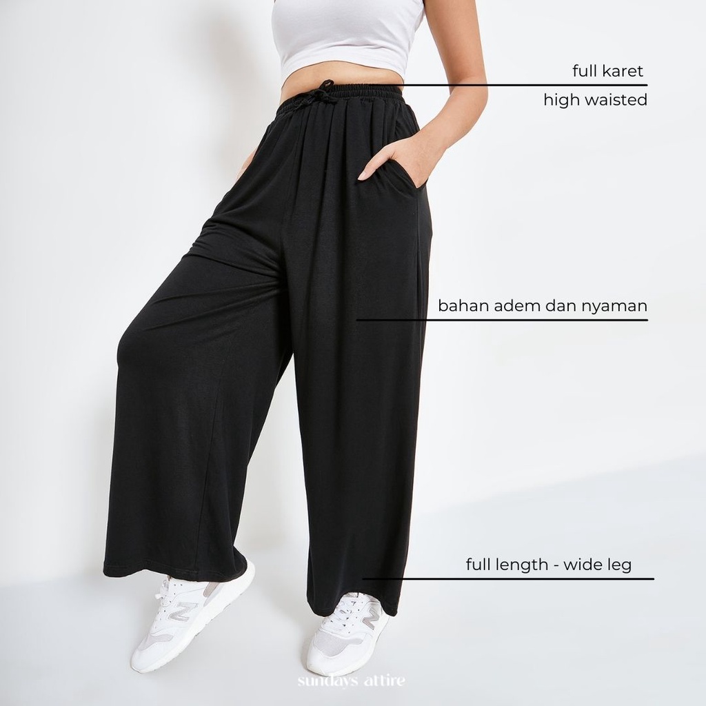 Sundays Attire - JODIE Culotte High Waist / Celana Wanita / Kulot Wanita