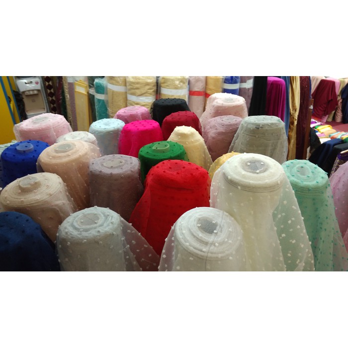 Kain Organza Dot Bintik / Organza Bintik