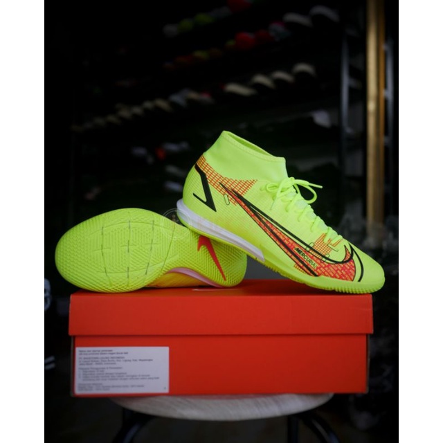 Sepatu Futsal Nike Superfly 8 Academy IC - Volt Yellow CV0847760 Original BNIB