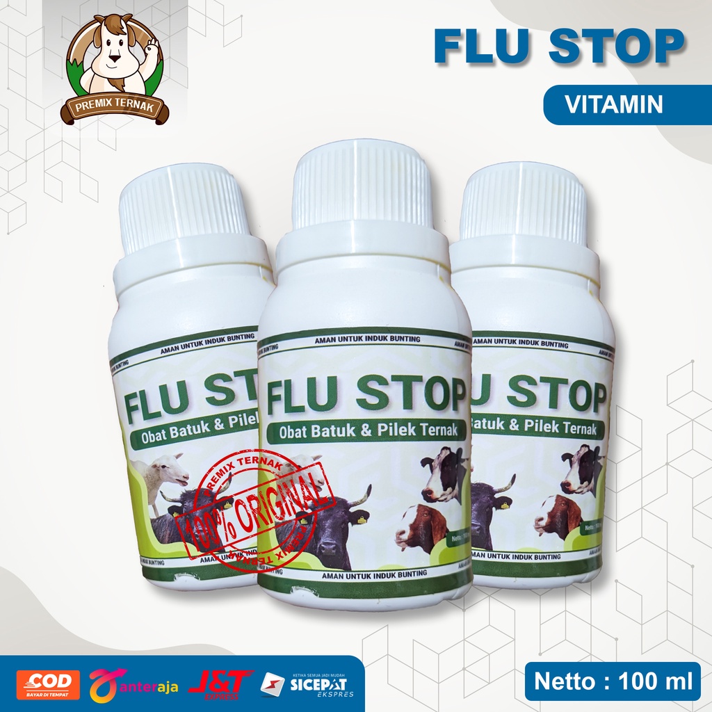 FLU STOP Obat Flu dan Batuk Untuk Ternak Sapi Kambing | DIJAMIN MANJUR