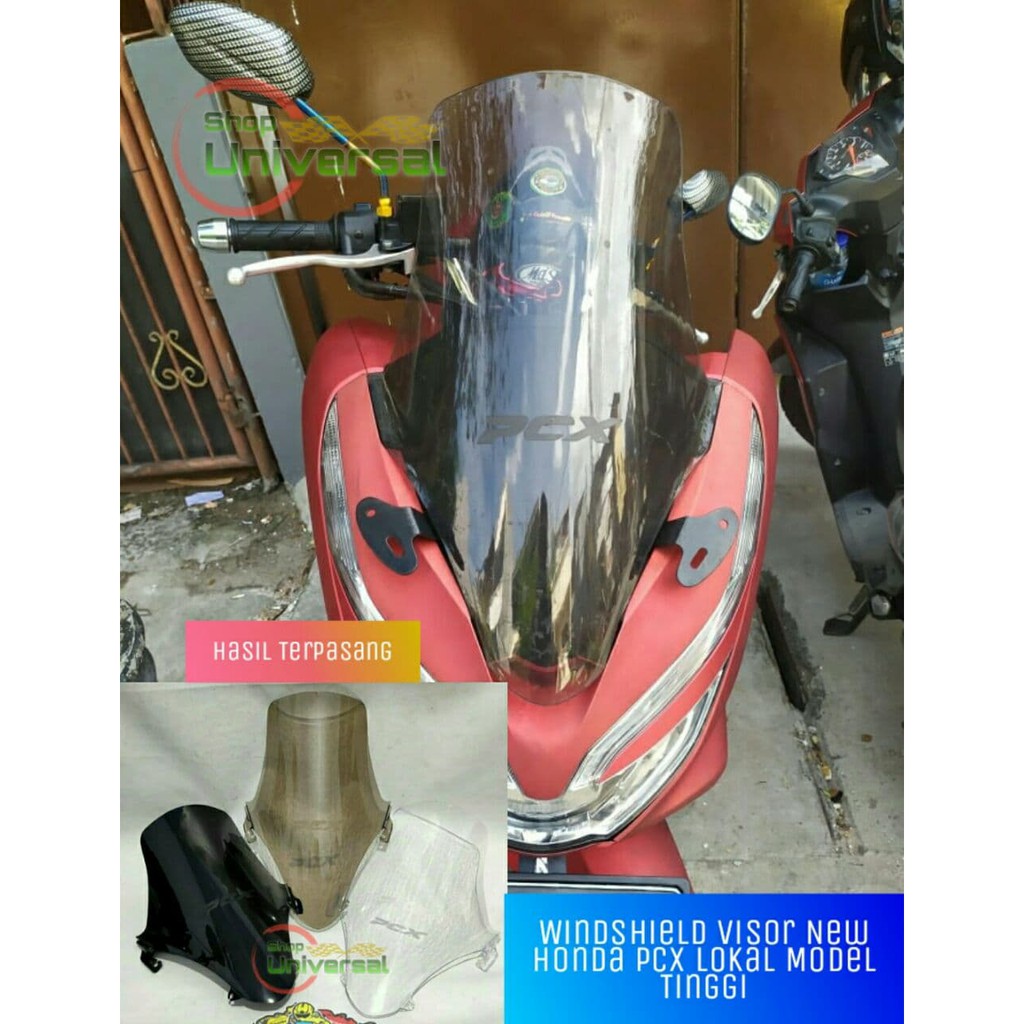 Windshield / Visor New Honda PCX Lokal Tinggi