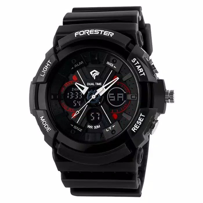 Forester JTF 1005 Jam Tangan Digital Analog Original Watch CR2016/SR Waterproof Outdoor Night Light 