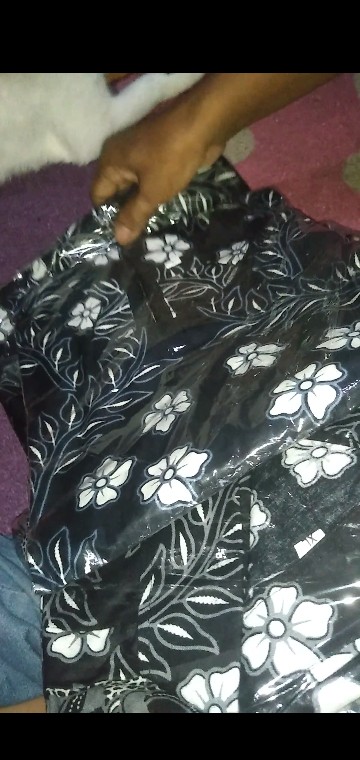 Maura Coupel Batik Couple Keluarga Sania Ruffle Ori Ndoro Jowi Dnt Motif Manuk Tarung Putih