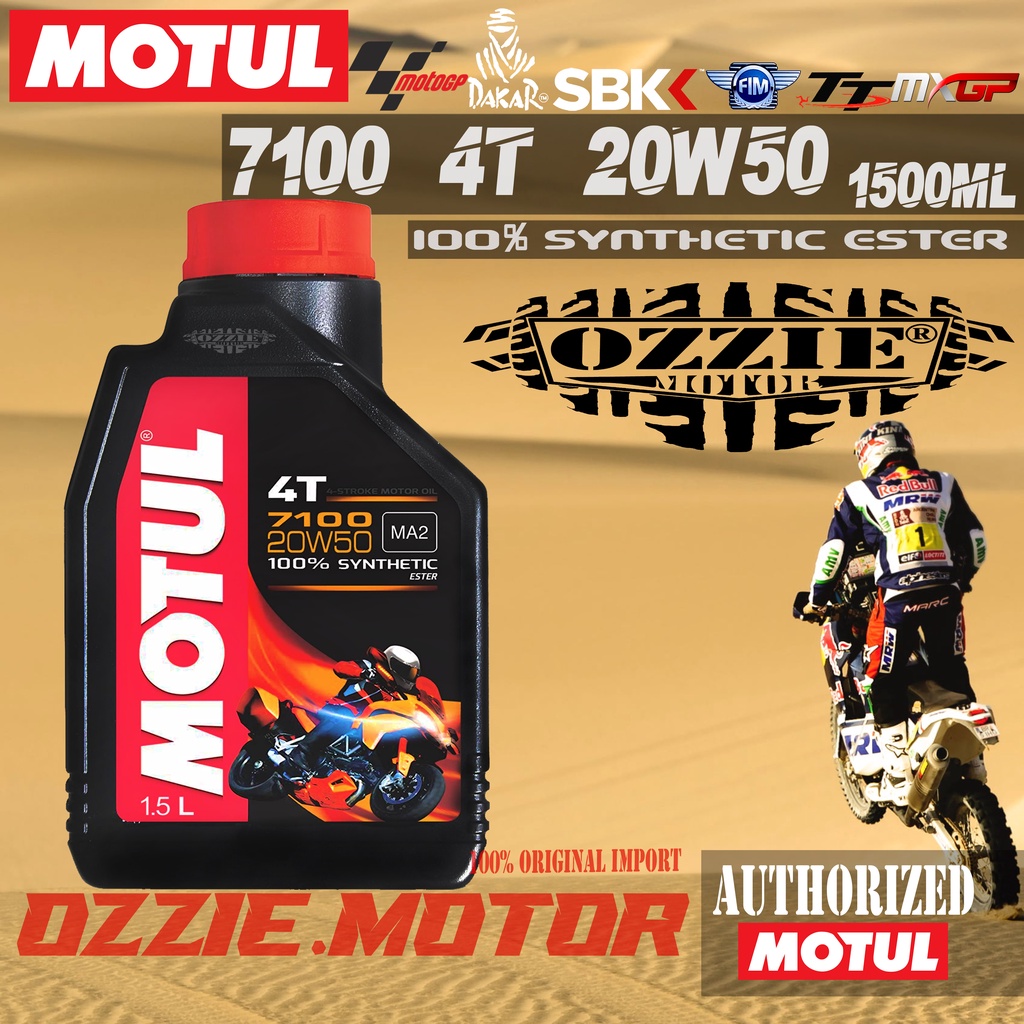 MOTUL 7100 4T 1.5L 20W50 1500ml OLI MOTOR IMPORT ORIGINAL