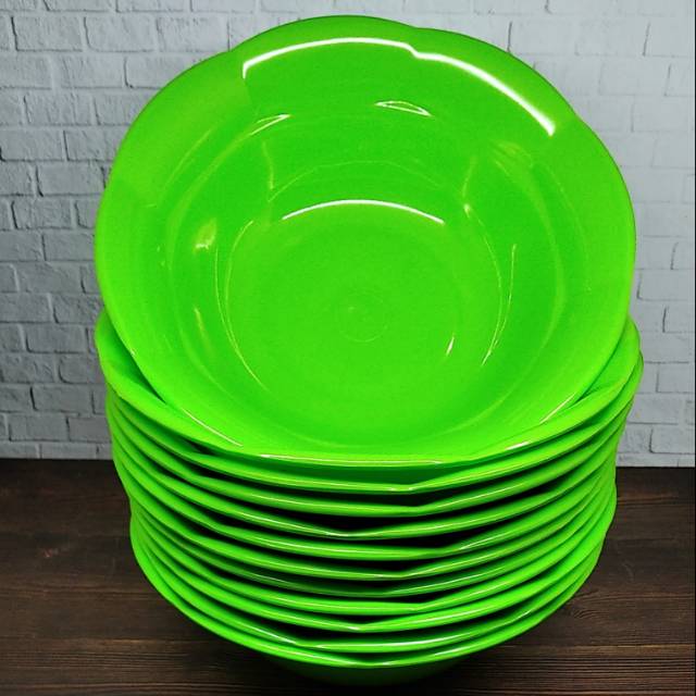 MANGKOK MAKAN BUNGA SEMI MELAMIN 1 LUSIN