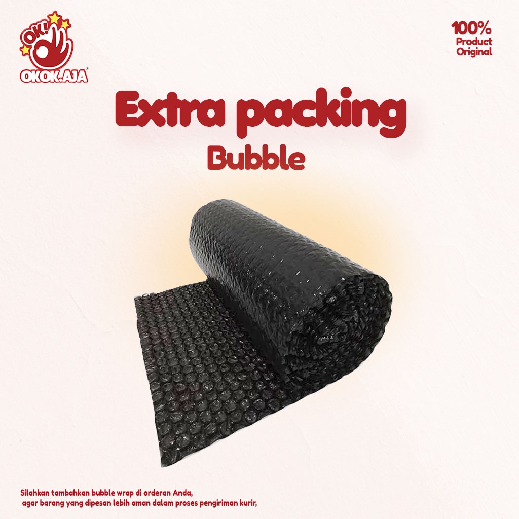 Extra packing BUBBLE WRAP &amp; KARDUS agar paket lebih aman