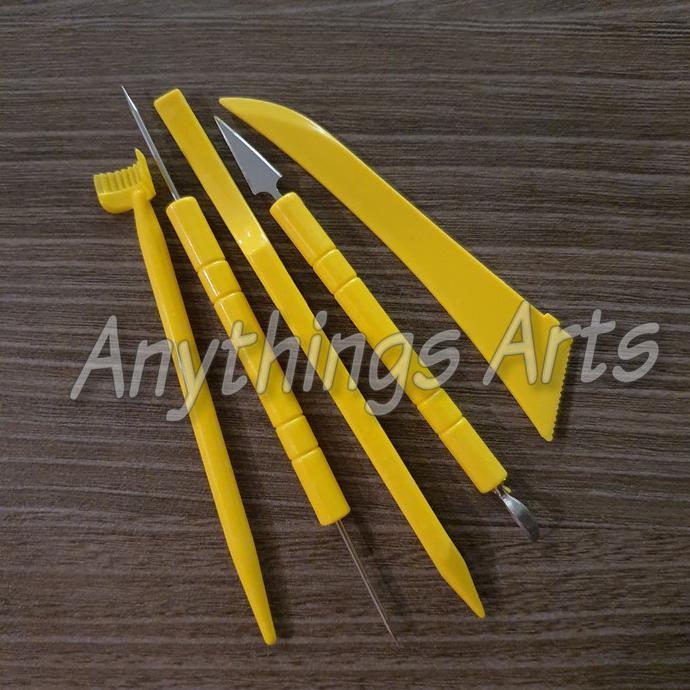 

V-Tec Clay Knife / Pottery Sculpting Art Clay Tool - Alat Ukir Cukil