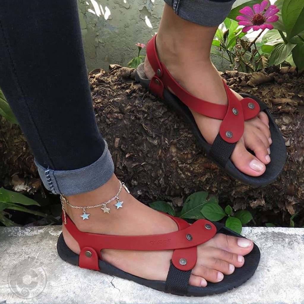 NEW - CAMOU - Sumba Red - Sandal Gunung Perempuan Anti Slip