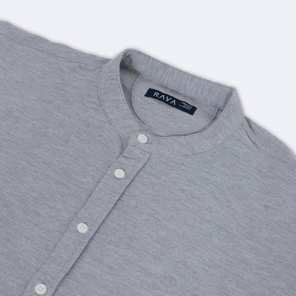 Official Rava - Kemeja Baju Koko Muslim Pique Lengan Pendek Kerah Ciangi Rava (Best Seller)