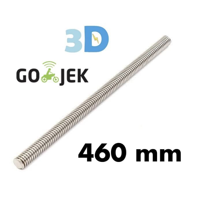 RepRap 3D Printer 8 mm Screw Feed Rod 460 mm