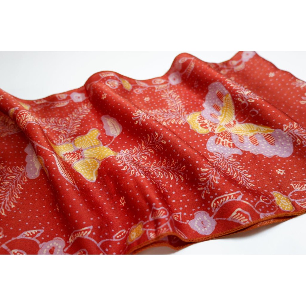 TERMURAH 2M Long Scarf Batik Sutra TULIS Premium | syal batik shawl batik scarf sutra batik tulis