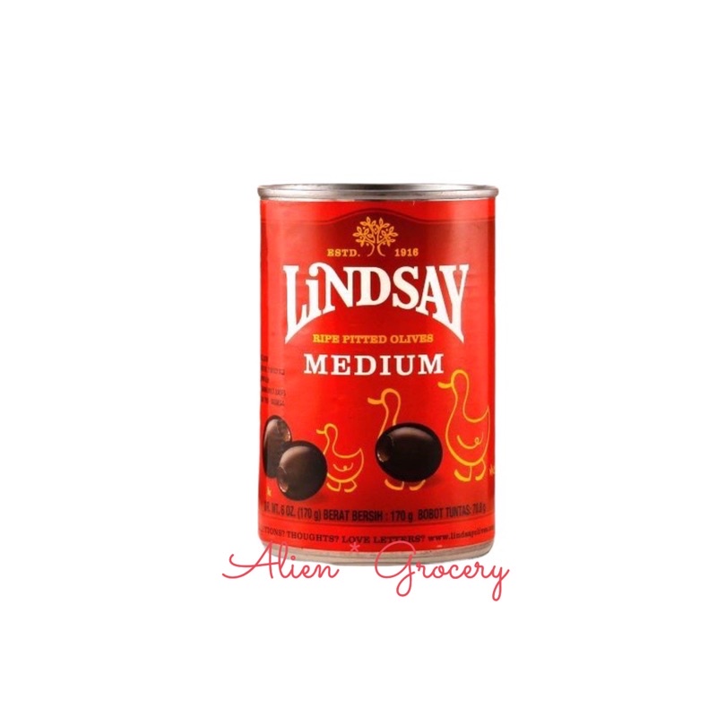 LINDSAY Olives Pitted Ripe Medium 6oz