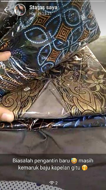 Asifa Batik Hrb026 Kenongo Kemeja Tosca Pendek Pekalongan Padi M L Xl Sogan Tulis Halus Kemeja Batik