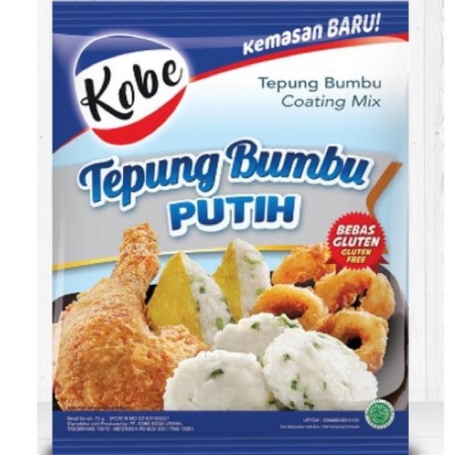 Kobe Tepung Bumbu Putih Bebas Gluten 70 Gram