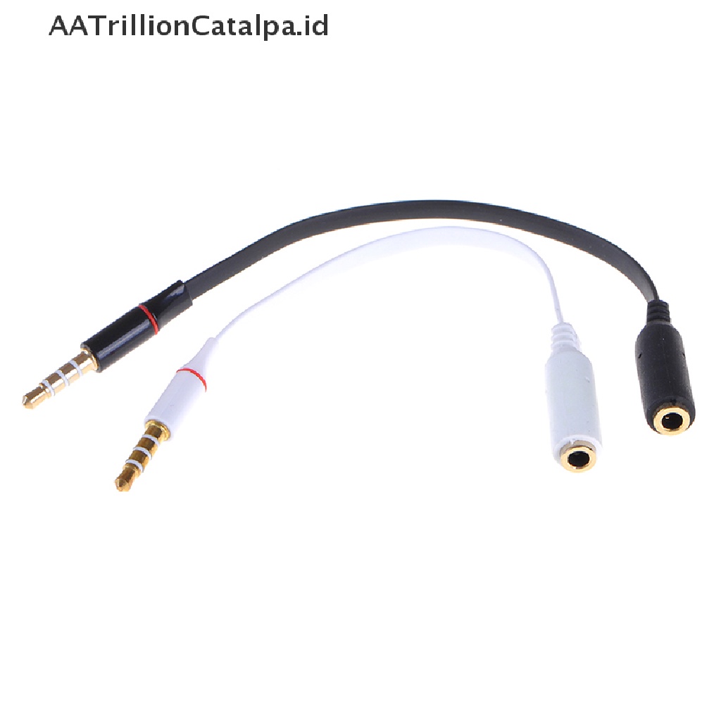 (AATrillionCatalpa) Kabel extension audio jack 3.5mm Male Ke female Untuk headset