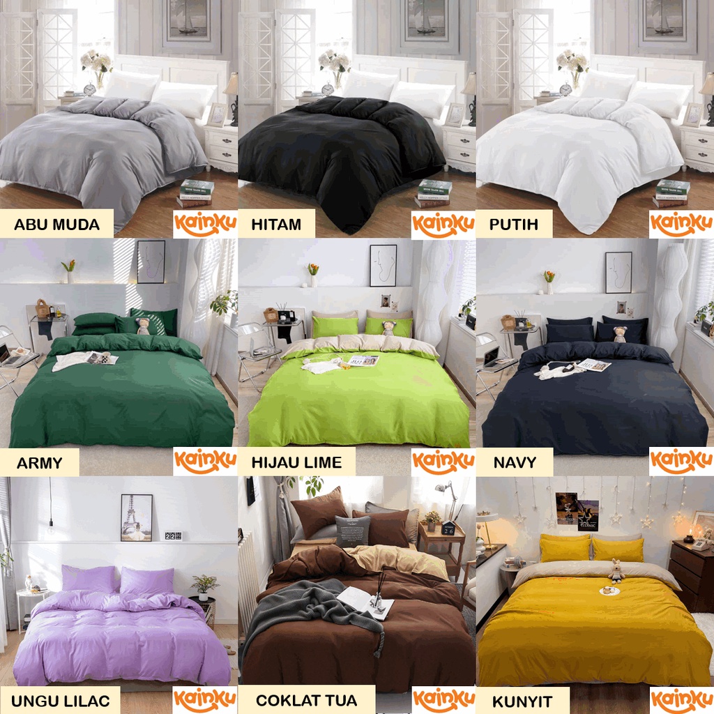 Sprei Katun Original POLOS 180 160 200 120 90 SPREI polos anti geser