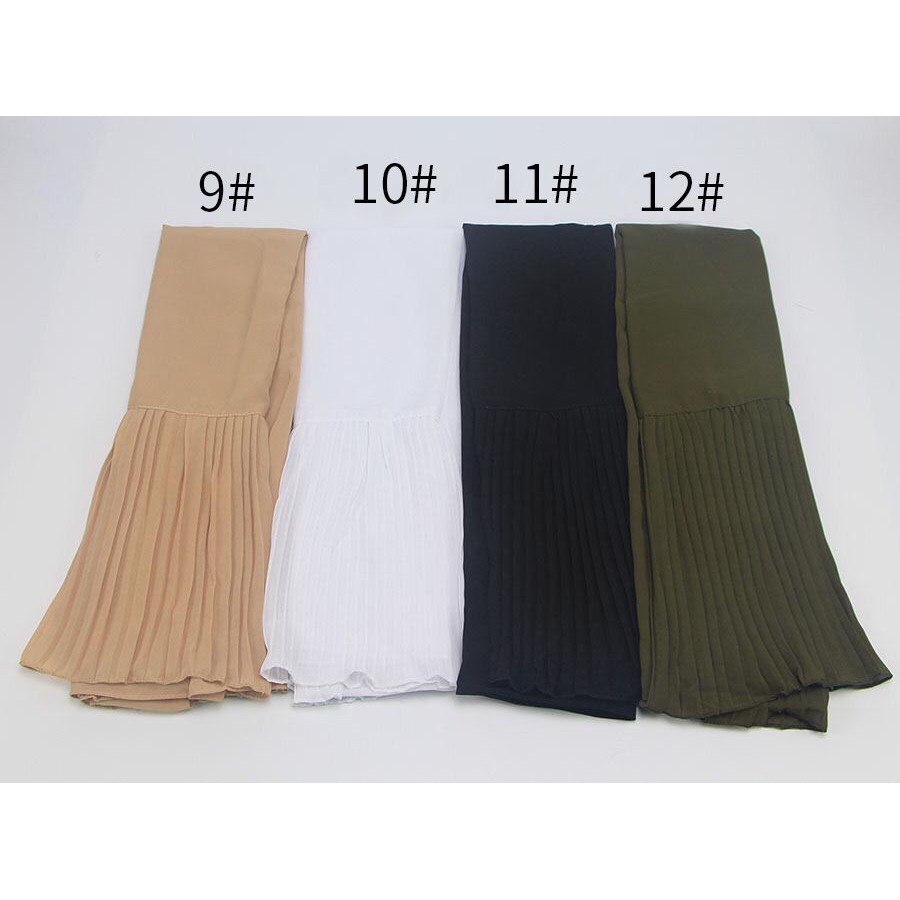 (Lochic) 1-24 Pashmina Rempel Plisket Bawah Ceruty