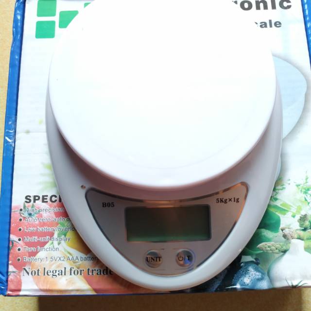 Timbangan Digital Mangkok 5Kg / 1gr Timbangan Dapur Mangkok
