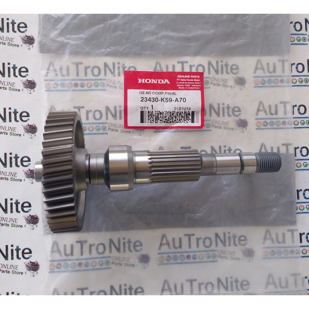 As Roda Belakang Gear Comp Final 44 T 23430-K59-A70 Ori Honda Air Blade Vario 125 PCX 150 CBU LED FI