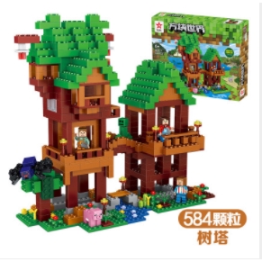 Lego Minecraft Mainan Balok Bangunan Seri Pohon Peri Rumah My World Kompatibel Dengan Lego Untuk Anak Shopee Indonesia