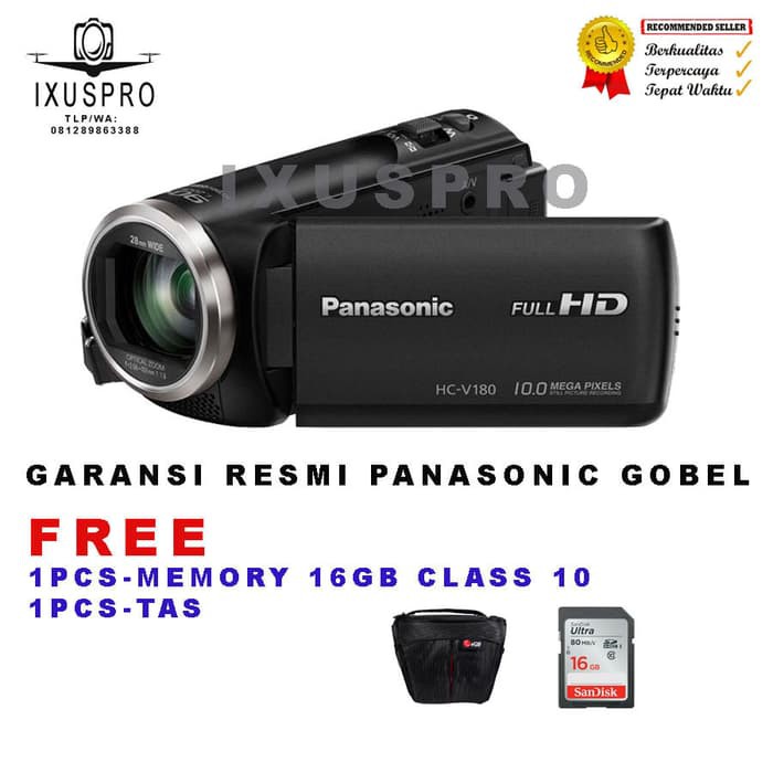 Panasonic Hc-V180 Full Hd Camcorder