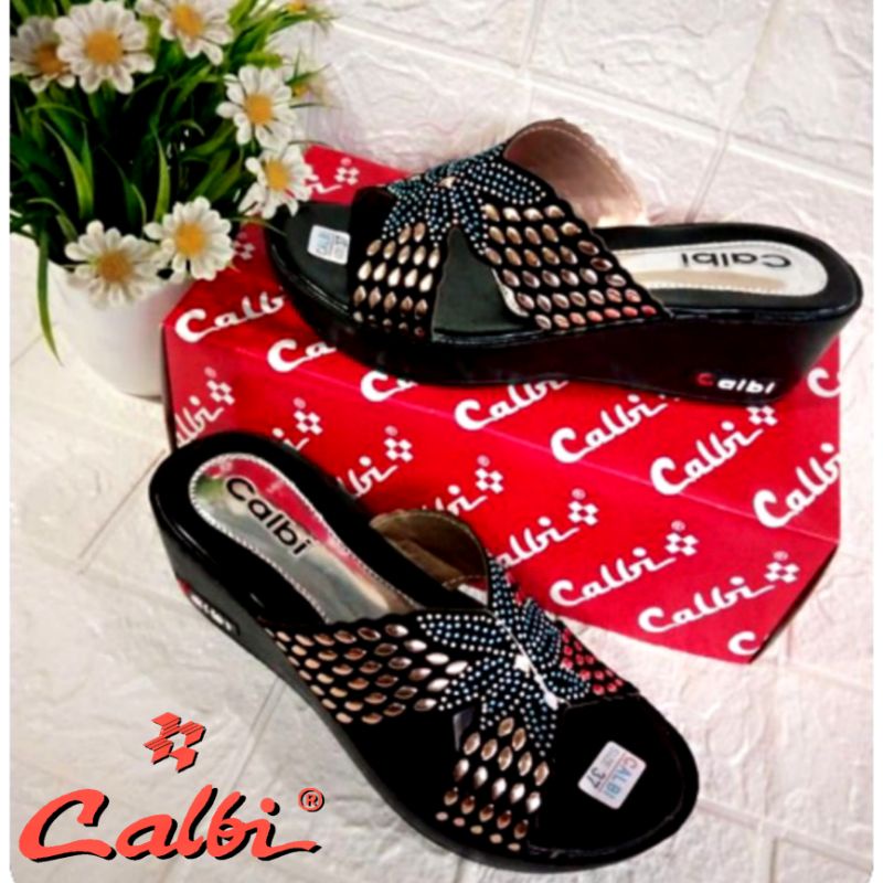 WEDGES CALBI HAK 5CM TERLARIS / SANDAL WEDGES WANITA