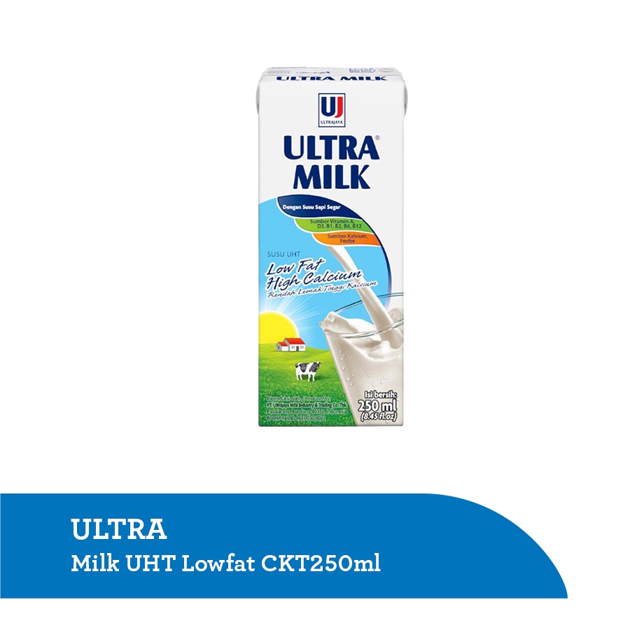 

Ultra Milk UHT Low Fat Coklat 250 ml