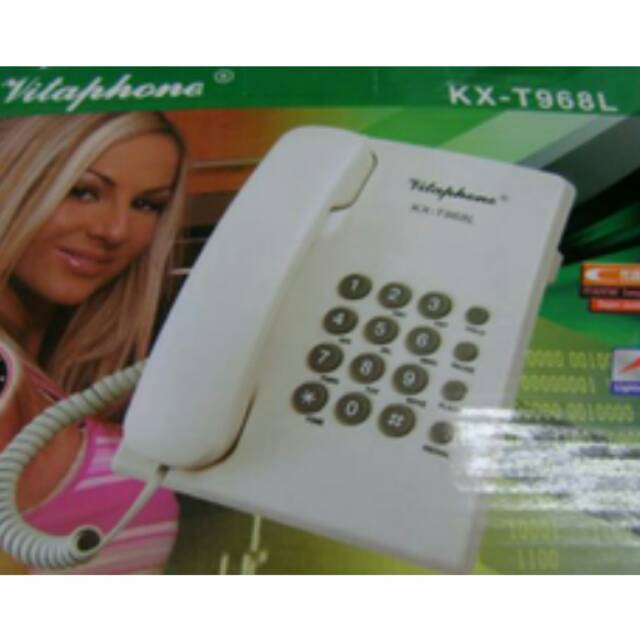 VITAPHONE KX-T968L - Telepon Kabel / Telephone Rumah Kantor #Best Product &amp; High Quality