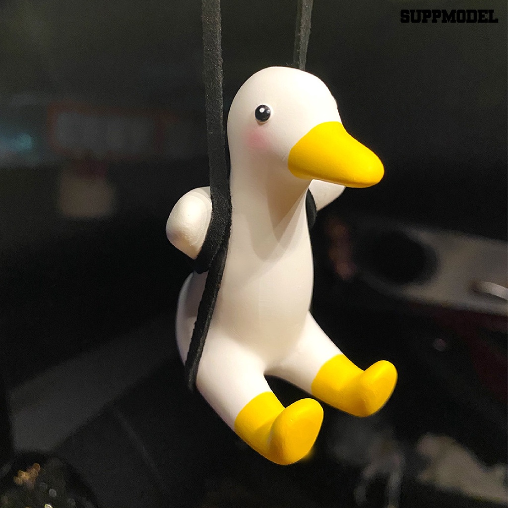 Suppmodel Mainan Boneka Bebek Gantung Kaca Spion Tengah Mobil Ramah Lingkungan