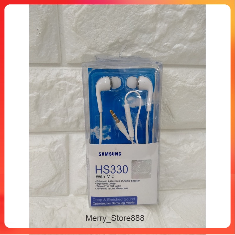 Earphone HF HANDSFREE HEADPHONE HEADSET EARPHONE SAMSUNG HS-330 HS330 HS 330