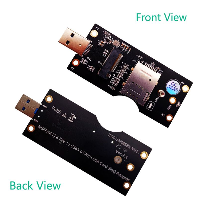 Btsg M.2 Kunci B Ke USB 3.0 Adapter Kartu Ekspanding Dengan Slot Kartu SIM 8pin Untuk WWAN/LTE