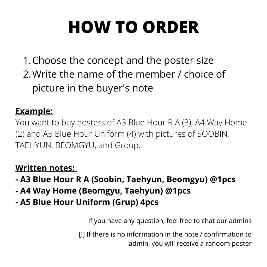 Poster TXT / TXT Poster Collection - Poster kpop murah