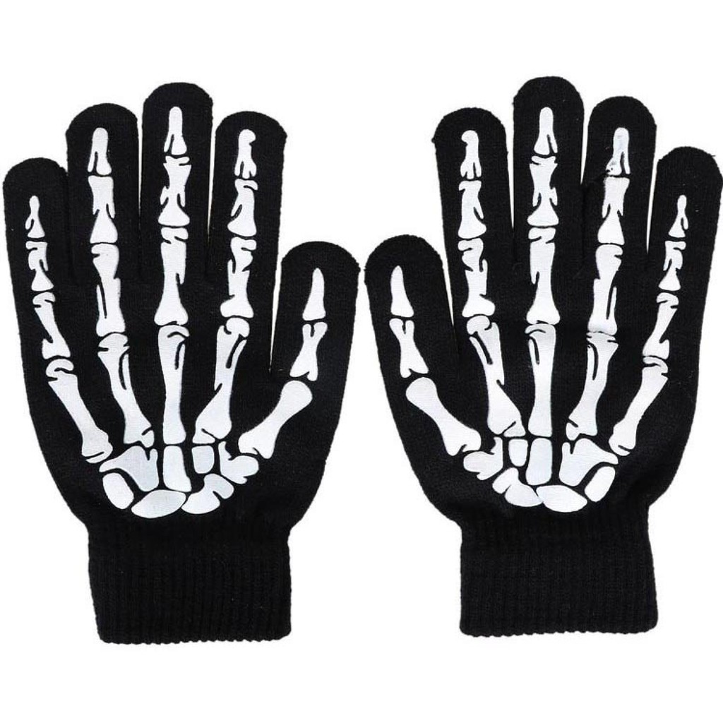 TG-FS174 KANCOOL Sarung Tangan Touch Glove Skull Skeleton Design for Smartphone