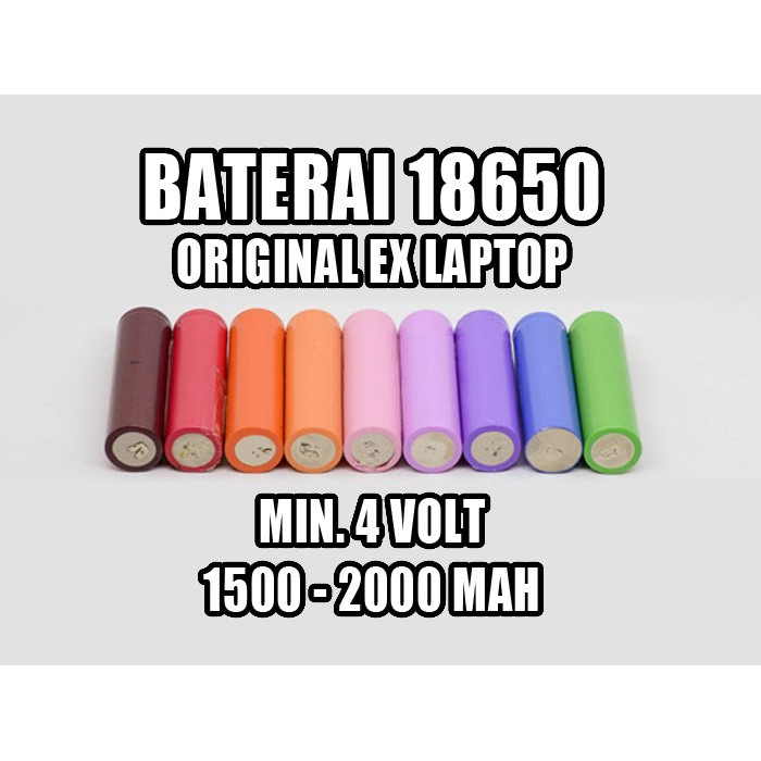 Baterai bekas laptop 18650