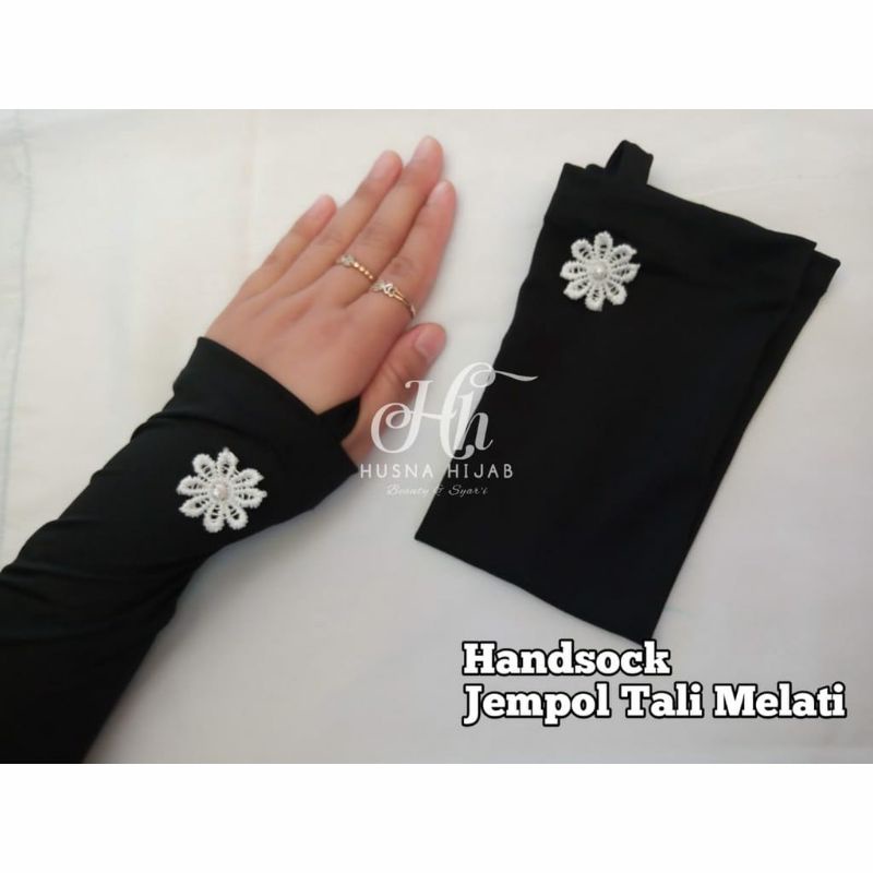 [HUSNA COLLECTION] Handsock Jempol Tali Melati Satu / Handsock Melati