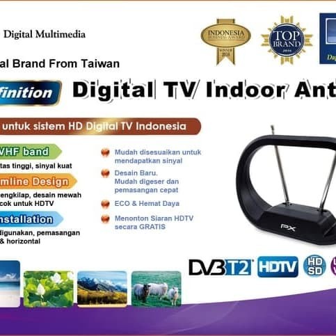 Antena TV Indoor PX DA-1301NP Digital TV DVB-T2 (Garansi 18 Bulan)