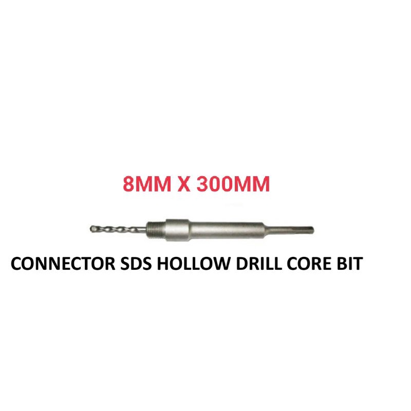 CONNECTOR SDS HOLLOW DRILL / SAMBUNGAN MATA BOR BETON SDS  8 X 22X 350MM KENTARO JAPAN QUALITY